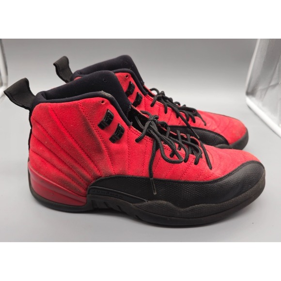 Nike Air Jordan 12 Retro Reverse Flu Game size 12 OG XII CT8013-602 Red Black - Picture 1 of 7